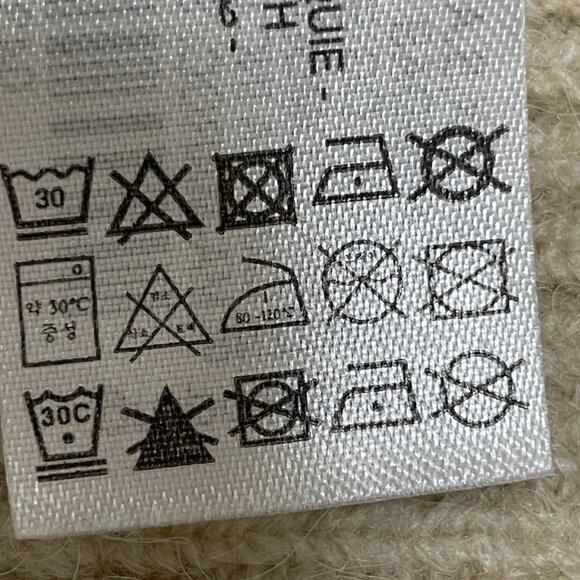 Zara Beige Knit Oversized Boxy Pullover Side Slits Sweater Size Large L - Picture 14 of 14